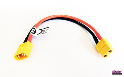 Akkuladekabel XT60-Stecker / XT60-Buchse, Hacker Motor, Para RC 
