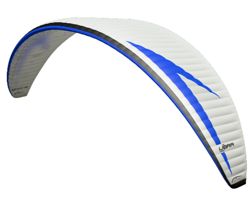RC Gleitschirm Libra 3.7 RS als 3D Modell in Farbe weiß